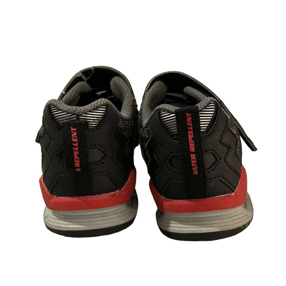 Skechers Sz 11 Black & Red Light Up Sneakers Shoes - Picture 3 of 9